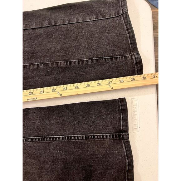 We The Free People Flare‎ Jean Size 26 Black Denim Bell Bottom Stretch Pull On - Picture 9 of 10